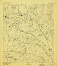 Eastland Texas Historical topographic map, 1:125000 scale, 30 X 30 Minute, Year 1894
