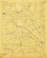 Eastland Texas Historical topographic map, 1:125000 scale, 30 X 30 Minute, Year 1894