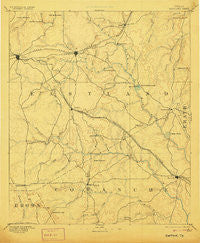 Eastland Texas Historical topographic map, 1:125000 scale, 30 X 30 Minute, Year 1894
