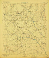 Eastland Texas Historical topographic map, 1:125000 scale, 30 X 30 Minute, Year 1894
