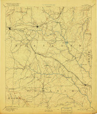 Eastland Texas Historical topographic map, 1:125000 scale, 30 X 30 Minute, Year 1894