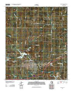 Eastland Texas Historical topographic map, 1:24000 scale, 7.5 X 7.5 Minute, Year 2010