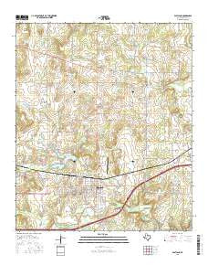 Eastland Texas Current topographic map, 1:24000 scale, 7.5 X 7.5 Minute, Year 2016