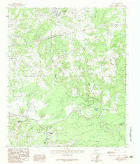 Easton Texas Historical topographic map, 1:24000 scale, 7.5 X 7.5 Minute, Year 1983