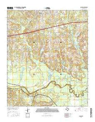 Easton Texas Current topographic map, 1:24000 scale, 7.5 X 7.5 Minute, Year 2016