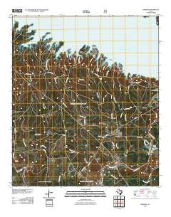 Ebenezer Texas Historical topographic map, 1:24000 scale, 7.5 X 7.5 Minute, Year 2010