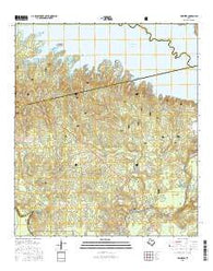 Ebenezer Texas Current topographic map, 1:24000 scale, 7.5 X 7.5 Minute, Year 2016