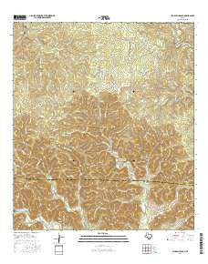 Echo Hill Ranch Texas Current topographic map, 1:24000 scale, 7.5 X 7.5 Minute, Year 2016