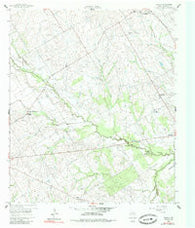 Echols Texas Historical topographic map, 1:24000 scale, 7.5 X 7.5 Minute, Year 1960
