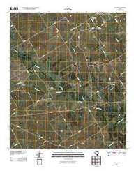 Echols Texas Historical topographic map, 1:24000 scale, 7.5 X 7.5 Minute, Year 2010