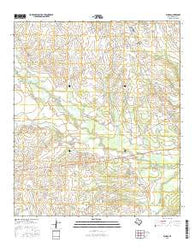 Echols Texas Current topographic map, 1:24000 scale, 7.5 X 7.5 Minute, Year 2016