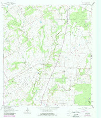 Ecleto Texas Historical topographic map, 1:24000 scale, 7.5 X 7.5 Minute, Year 1961