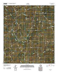 Ecleto Texas Historical topographic map, 1:24000 scale, 7.5 X 7.5 Minute, Year 2010