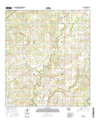 Ecleto Texas Current topographic map, 1:24000 scale, 7.5 X 7.5 Minute, Year 2016