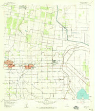 Edcouch Texas Historical topographic map, 1:24000 scale, 7.5 X 7.5 Minute, Year 1957