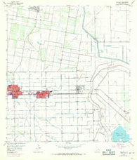 Edcouch Texas Historical topographic map, 1:24000 scale, 7.5 X 7.5 Minute, Year 1957