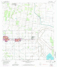 Edcouch Texas Historical topographic map, 1:24000 scale, 7.5 X 7.5 Minute, Year 1957