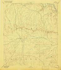 Eden Texas Historical topographic map, 1:125000 scale, 30 X 30 Minute, Year 1896