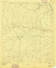 Eden Texas Historical topographic map, 1:125000 scale, 30 X 30 Minute, Year 1892