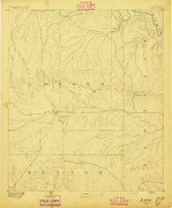 Eden Texas Historical topographic map, 1:125000 scale, 30 X 30 Minute, Year 1896