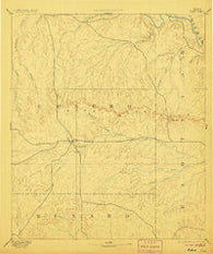 Eden Texas Historical topographic map, 1:125000 scale, 30 X 30 Minute, Year 1896