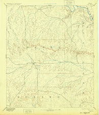 Eden Texas Historical topographic map, 1:125000 scale, 30 X 30 Minute, Year 1896