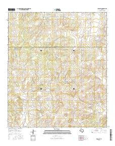 Eden SW Texas Current topographic map, 1:24000 scale, 7.5 X 7.5 Minute, Year 2016