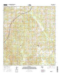 Edgar Texas Current topographic map, 1:24000 scale, 7.5 X 7.5 Minute, Year 2016