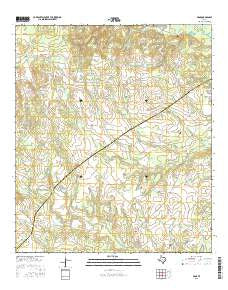 Edge Texas Current topographic map, 1:24000 scale, 7.5 X 7.5 Minute, Year 2016