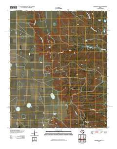 Edgemon Lake Texas Historical topographic map, 1:24000 scale, 7.5 X 7.5 Minute, Year 2010