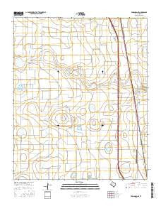 Edmonson NE Texas Current topographic map, 1:24000 scale, 7.5 X 7.5 Minute, Year 2016