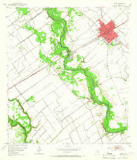 Edna Texas Historical topographic map, 1:24000 scale, 7.5 X 7.5 Minute, Year 1952