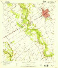 Edna Texas Historical topographic map, 1:24000 scale, 7.5 X 7.5 Minute, Year 1952