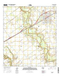 Edna Texas Current topographic map, 1:24000 scale, 7.5 X 7.5 Minute, Year 2016