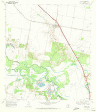 Edroy Texas Historical topographic map, 1:24000 scale, 7.5 X 7.5 Minute, Year 1969