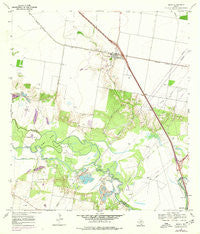 Edroy Texas Historical topographic map, 1:24000 scale, 7.5 X 7.5 Minute, Year 1969