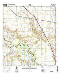 Edroy Texas Current topographic map, 1:24000 scale, 7.5 X 7.5 Minute, Year 2016