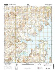 Edwards Branch Texas Current topographic map, 1:24000 scale, 7.5 X 7.5 Minute, Year 2016