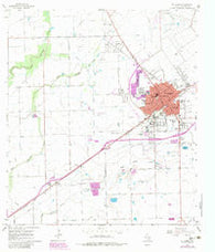 El Campo Texas Historical topographic map, 1:24000 scale, 7.5 X 7.5 Minute, Year 1965