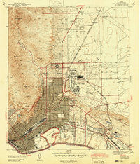 El Paso Texas Historical topographic map, 1:31680 scale, 7.5 X 7.5 Minute, Year 1943