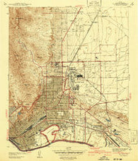 El Paso Texas Historical topographic map, 1:31680 scale, 7.5 X 7.5 Minute, Year 1941
