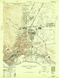 El Paso Texas Historical topographic map, 1:24000 scale, 7.5 X 7.5 Minute, Year 1948
