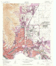 El Paso Texas Historical topographic map, 1:24000 scale, 7.5 X 7.5 Minute, Year 1955