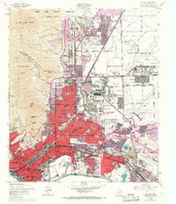 El Paso Texas Historical topographic map, 1:24000 scale, 7.5 X 7.5 Minute, Year 1955