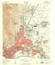 El Paso Texas Historical topographic map, 1:24000 scale, 7.5 X 7.5 Minute, Year 1955