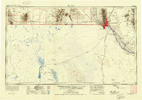 El Paso Texas Historical topographic map, 1:250000 scale, 1 X 2 Degree, Year 1953