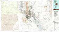 El Paso Texas Historical topographic map, 1:100000 scale, 30 X 60 Minute, Year 1983
