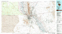 El Paso Texas Historical topographic map, 1:100000 scale, 30 X 60 Minute, Year 1983