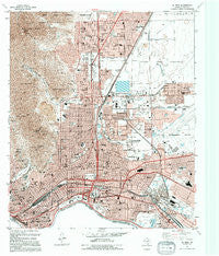 El Paso Texas Historical topographic map, 1:24000 scale, 7.5 X 7.5 Minute, Year 1994