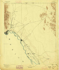El Paso Texas Historical topographic map, 1:125000 scale, 30 X 30 Minute, Year 1896